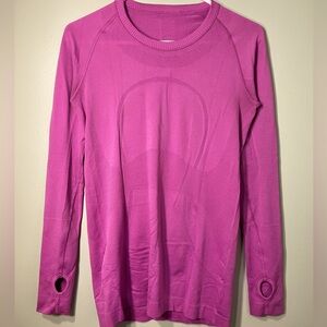 Lululemon swiftly tech pink long sleeve